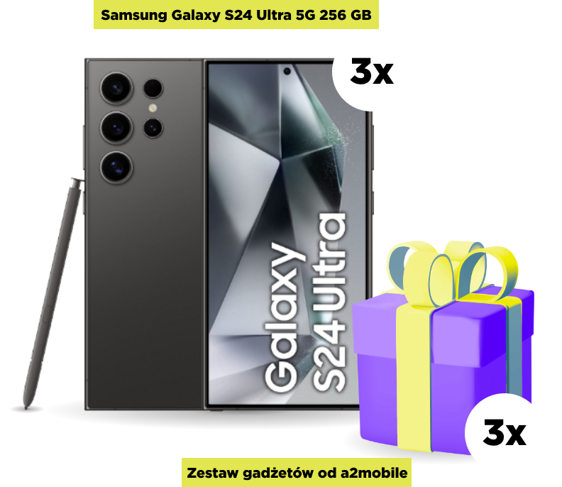 Samsung Galaxy S24  Ultra 5G 256 GB | Zestaw gadżetów od a2mobile