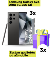 Samsung Galaxy S24  Ultra 5G 256 GB | Zestaw gadżetów od a2mobile